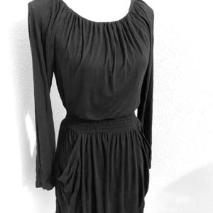 Black long sleeved dress